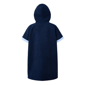 Barrel Kids Solid Zipup Poncho Towel-NAVY - Poncho Towels | BARREL HK