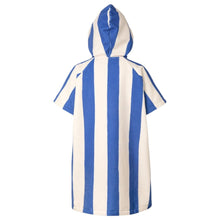 Load image into Gallery viewer, Barrel Kids Stripe Zipup Poncho Towel-BLUE - Poncho Towels | BARREL HK