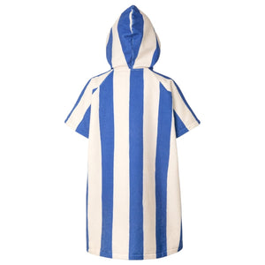 Barrel Kids Stripe Zipup Poncho Towel-BLUE - Poncho Towels | BARREL HK
