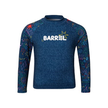 Load image into Gallery viewer, Barrel Kids Summer Sketch Rash Guard-INDIGO - Barrel / Indigo / 120 - Rashguards | BARREL HK