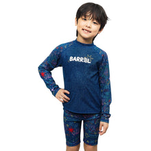 Load image into Gallery viewer, Barrel Kids Summer Sketch Rash Guard-INDIGO - Rashguards | BARREL HK