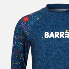 Load image into Gallery viewer, Barrel Kids Summer Sketch Rash Guard-INDIGO - Rashguards | BARREL HK