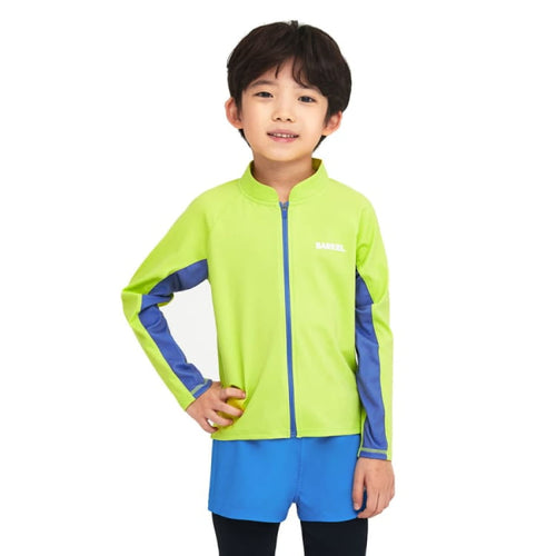 Rashguards: Barrel Kids Tropical Zip-Up Rash Guard-GREEN - BARREL, BARREL HK, BRIV24HKOPT03, Clothing, Fashion | B4SKWZR303AGN120