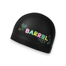 Load image into Gallery viewer, Barrel Kids Vacation Silicone Swim Cap-BLACK - Barrel / Black / ON - Swim Caps | BARREL HK