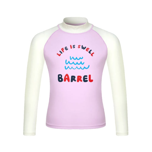 Barrel Kids Vibe Raglan Rashguard-PINK - Barrel / Pink / 110 - Rashguards | BARREL HK
