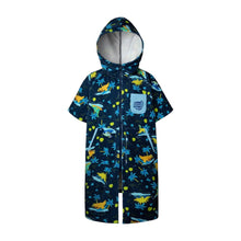 Load image into Gallery viewer, Barrel Kids Wonderland ZipUp Poncho Towel-NAVY - Barrel / Navy / 120 - Poncho Towels | BARREL HK