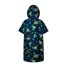 Load image into Gallery viewer, Barrel Kids Wonderland ZipUp Poncho Towel-NAVY - Poncho Towels | BARREL HK