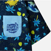 Load image into Gallery viewer, Barrel Kids Wonderland ZipUp Poncho Towel-NAVY - Poncho Towels | BARREL HK