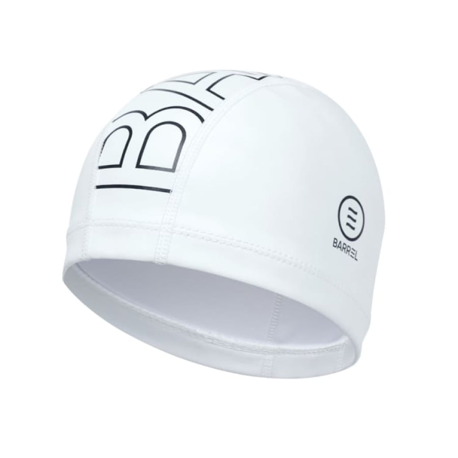 Swim Caps: Barrel Line Up Silitex Swim Cap-WHITE - Barrel / White / ON / Accessories, BARREL, BARREL HK, BRIV24HKOPT02, Caps