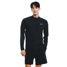 Load image into Gallery viewer, Barrel Men Essential CB Relax Zip Rashguard-BLACK - Rashguards | BARREL HK