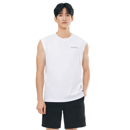 Rashguards: Barrel Men Essential Relax Fit Rash Tank-WHITE - 2025, BARREL, BARREL HK, BRIV25HKOP01, Clothing