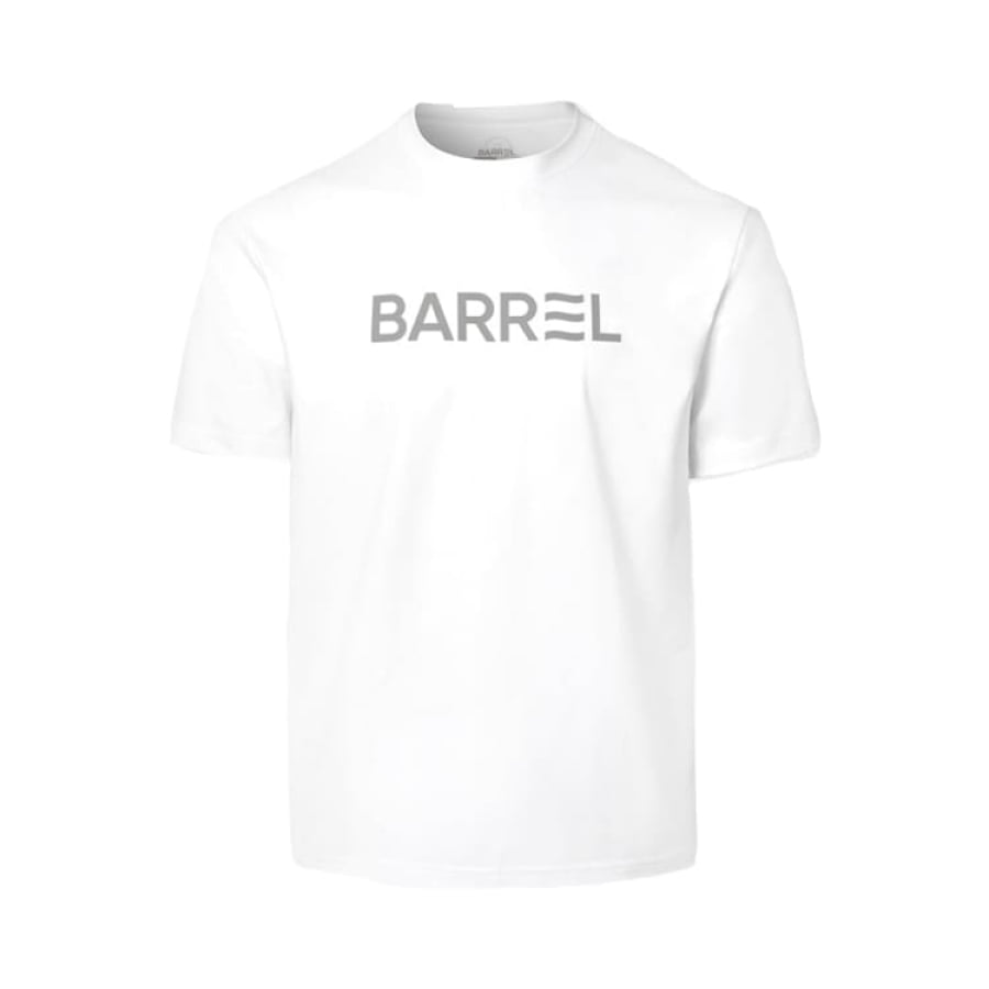 Rashguards: Barrel Men Essential Relax Fit S/S Rashguard-WHITE - Barrel / White / M (95) / 2025, BARREL, BARREL HK, BRIV25HKOP01, Clothing