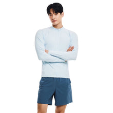 Load image into Gallery viewer, Barrel Men Essential Zip-Up Rashguard-BLUE - Rashguards | BARREL HK