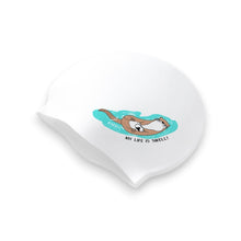 Load image into Gallery viewer, Barrel Otter Silicone Swim Cap-WHITE - Barrel / White / ON - Swim Caps | BARREL HK