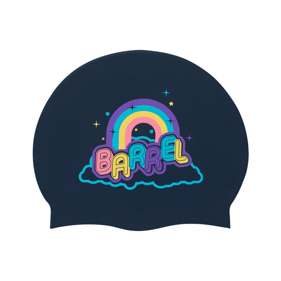 Barrel Rainbow Silicone Swim Cap - NAVY - Barrel / Navy / ON - Swim Caps | BARREL HK