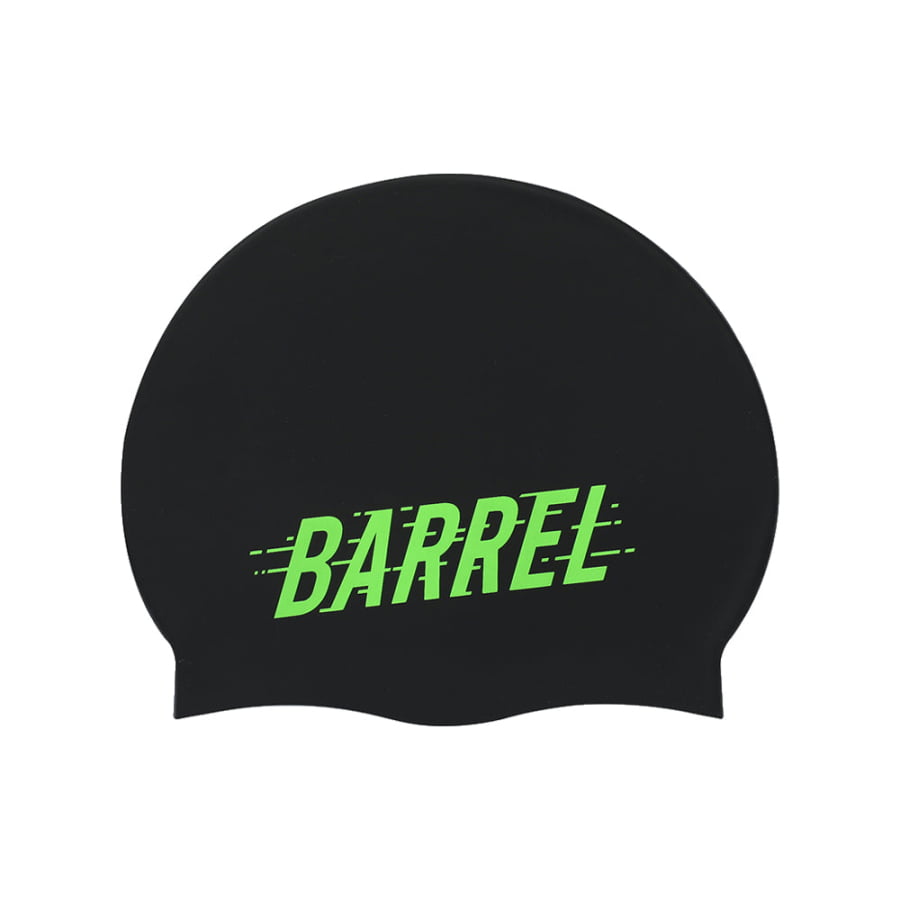 Barrel Rush Silicone Swim Cap - BLACK - Barrel / Black / ON - Swim Caps | BARREL HK