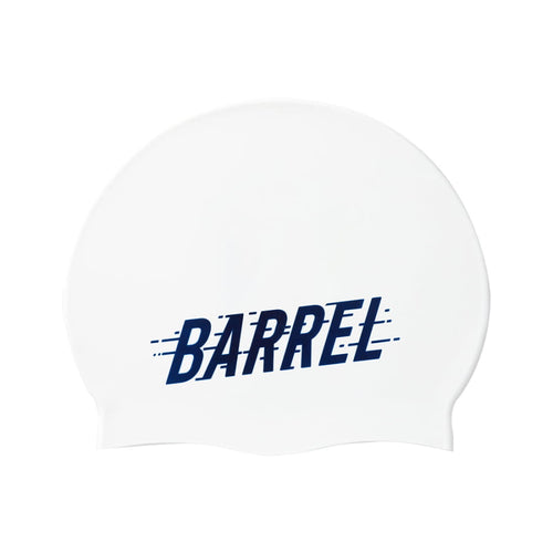 Barrel Rush Silicone Swim Cap - WHITE - Barrel / Navy / ON - Swim Caps | BARREL HK