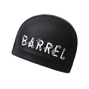 Swim Caps: Barrel Shell Logo Silitex Swim Cap-BLACK - Barrel / Black / ON / 2025, Accessories, BARREL, BARREL HK, Black | B5SUASC026BLKON