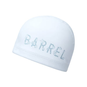 Swim Caps: Barrel Shell Logo Silitex Swim Cap-WHITE - Barrel / White / ON / 2025, Accessories, BARREL, BARREL HK, BRIV25HKOP01