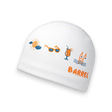 Load image into Gallery viewer, Barrel Siesta Silicone Coating Swim Cap-WHITE - Barrel / White / ON - Swim Caps | BARREL HK