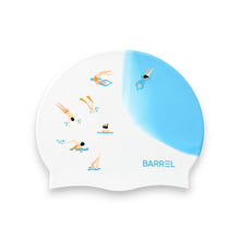 Load image into Gallery viewer, Barrel Snorkeling Points Silicone Swim Cap-BLUE - Barrel / Blue / ON - Swim Caps | BARREL HK