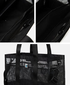 Barrel Square Totebag-BLACK - Barrel / Black - Mesh Bags | BARREL HK