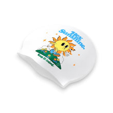 Load image into Gallery viewer, Barrel Sunshine Silicone Swim Cap-WHITE - Barrel / White / ON - Swim Caps | BARREL HK
