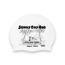 Load image into Gallery viewer, Barrel Surf Day Bio Silicone Swim Cap-WHITE - Barrel / White / ON - Swim Caps | BARREL HK