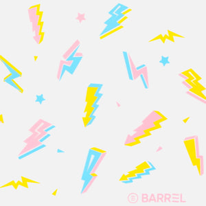 Barrel Thunder Bolt Silicone Swim Cap - WHITE - Barrel / White / ON - Swim Caps | BARREL HK