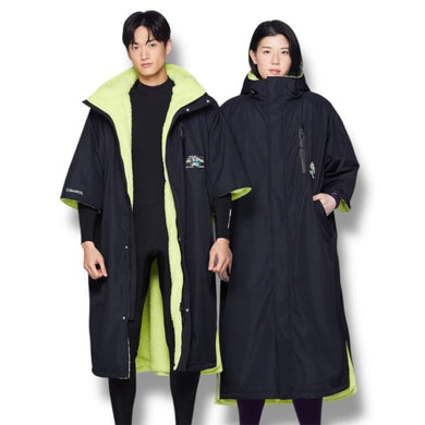 Swim Parka: Barrel Unisex All-Round Surfer Coat-BLACK - BARREL, BARREL HK, Black, Clothing, Fashion