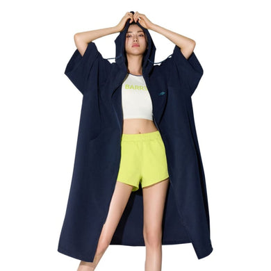 Towels & Ponchos: Barrel Unisex Essential Zip-Up Poncho Towel-NAVY - Barrel / Navy / M / Accessories, BARREL, BARREL HK, BRIV24HKOPT02,