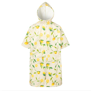 Barrel Unisex Lemon Zipup Poncho Towel-YELLOW - Barrel / Yellow / M - Towels & Ponchos | BARREL HK