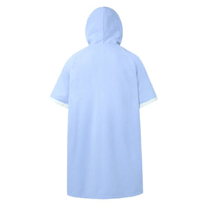 Barrel Unisex Solid Zipup Poncho Towel-AQUA - Towels & Ponchos | BARREL HK