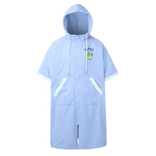 Load image into Gallery viewer, Towels &amp; Ponchos: Barrel Unisex Solid Zipup Poncho Towel-AQUA - Barrel / Aqua / M / 2025, Accessories, Aqua, BARREL, BARREL HK