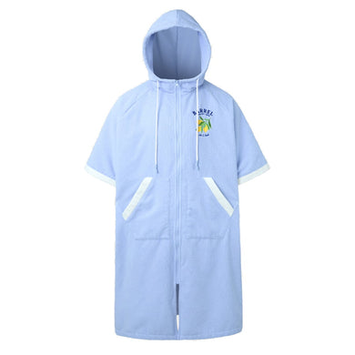 Barrel Unisex Solid Zipup Poncho Towel-AQUA - Barrel / Aqua / M - Towels & Ponchos | BARREL HK