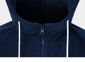 Barrel Unisex Solid Zipup Poncho Towel-NAVY - Towels & Ponchos | BARREL HK