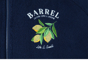 Barrel Unisex Solid Zipup Poncho Towel-NAVY - Towels & Ponchos | BARREL HK
