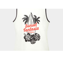 Load image into Gallery viewer, Rashguards: Barrel Unisex Tropical Sleeveless Rash Guard-IVORY - 2025, BARREL, BARREL HK, BRIV25HKOP03, Clothing