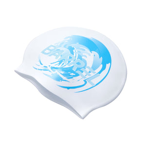 Barrel Wave Silicone Swim Cap - WHITE - Barrel / White / ON - Swim Caps | BARREL HK