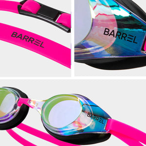 Barrel Wide Mirror Swim Goggles - AURORA/PINK - Barrel / Aurora/Pink / OSFA - Swim Goggles | BARREL HK