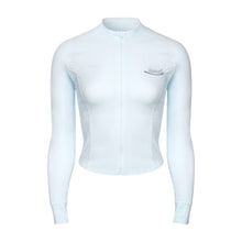 Load image into Gallery viewer, Barrel Women Artwork Crop Zip Rashguard-BLUE - Barrel / Blue / S (85) - Rashguards | BARREL HK