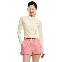 Load image into Gallery viewer, Barrel Women Artwork Crop Zip Rashguard-IVORY - Rashguards | BARREL HK
