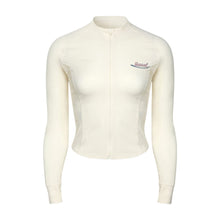 Load image into Gallery viewer, Barrel Women Artwork Crop Zip Rashguard-IVORY - Barrel / Blue / S (85) - Rashguards | BARREL HK