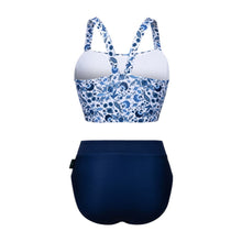 Load image into Gallery viewer, Barrel Women Botanical Tankini-NAVY - Swimsuits | BARREL HK