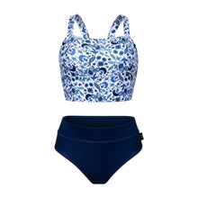 Load image into Gallery viewer, Barrel Women Botanical Tankini-NAVY - Barrel / Navy / S (085) - Swimsuits | BARREL HK