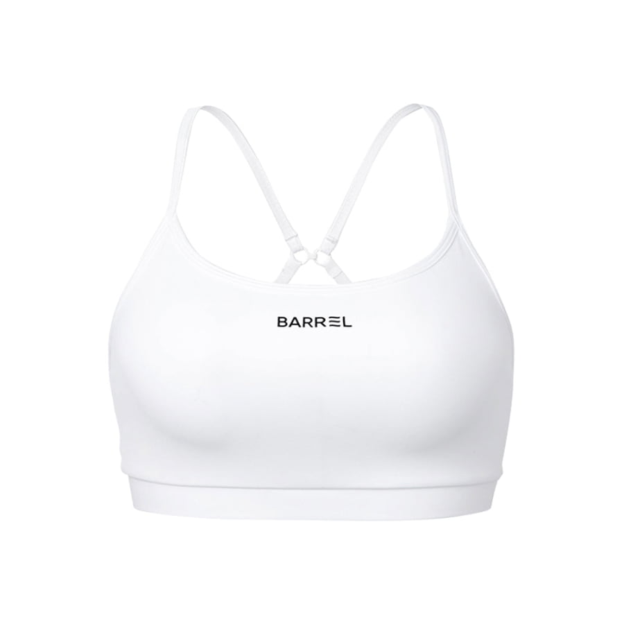 Barrel Women Essential Active Bra Top-WHITE - Barrel / White / S (85) - Water/Sports Bras | BARREL HK