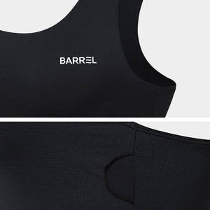 Barrel Women Essential Bra Top-BLACK - Water/Sports Bras | BARREL HK