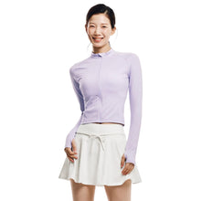 Load image into Gallery viewer, Barrel Women Essential Crop Zip Rashguard-LAVENDER - Rashguards | BARREL HK