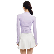 Load image into Gallery viewer, Barrel Women Essential Crop Zip Rashguard-LAVENDER - Rashguards | BARREL HK
