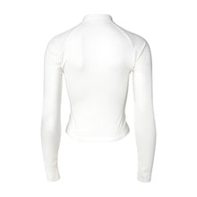 Load image into Gallery viewer, Barrel Women Essential Crop Zip Rashguard-WHITE - Rashguards | BARREL HK